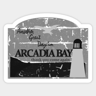 Arcadia bay B&W Sticker